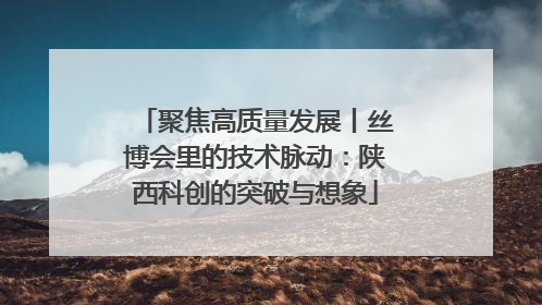 聚焦高质量发展丨丝博会里的技术脉动：陕西科创的突破与想象
